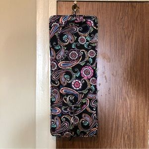 VERA BRADLEY (RETIRED) PAISLEY QUILTED HANGING COSMETIC BAG - NWOT
